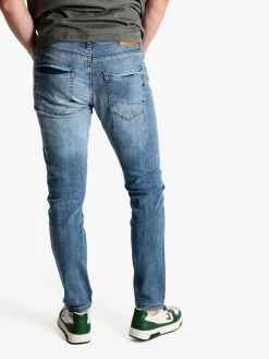 Johnny Looper Jeans da uomo slim fit con strappi