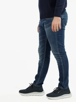 Johnny Looper Jeans da uomo slim fit denim scuro