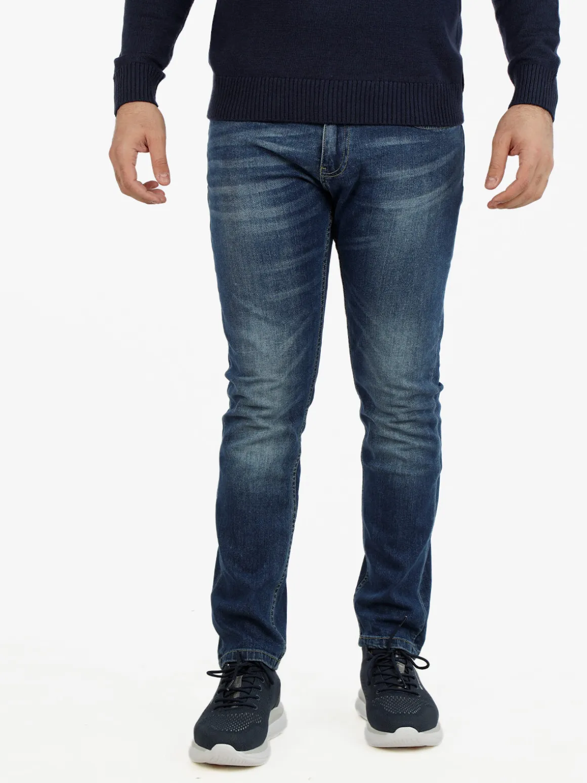 Johnny Looper Jeans da uomo slim fit denim scuro
