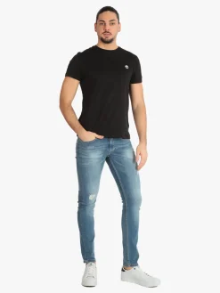 Johnny Looper Jeans uomo slim fit con strappi