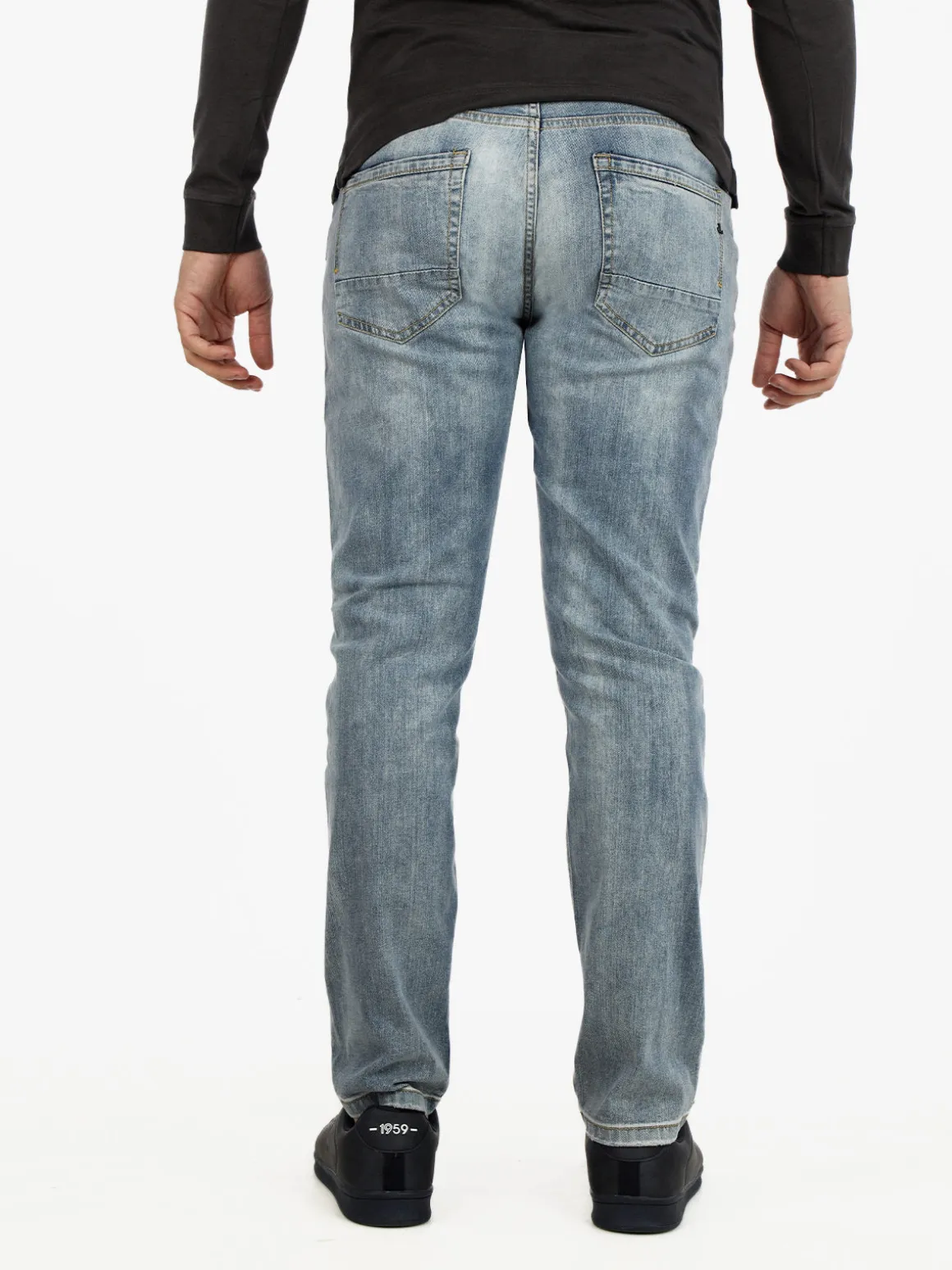 Johnny Looper Jeans uomo slim fit con strappi