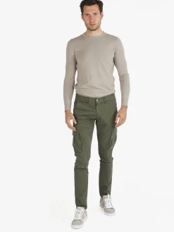Johnny Looper Maglia girocollo da uomo in cotone