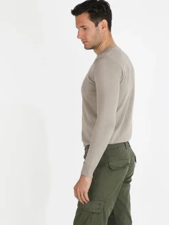 Johnny Looper Maglia girocollo da uomo in cotone