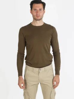 Johnny Looper Maglia girocollo da uomo in cotone