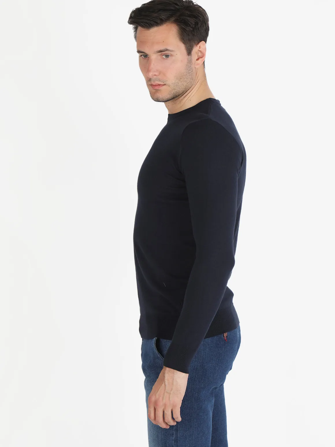 Johnny Looper Maglia girocollo da uomo in cotone