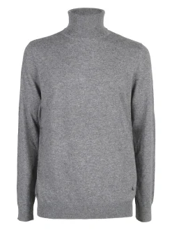 Johnny Looper Maglione dolcevita da uomo in misto lana - grigio