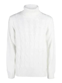 Johnny Looper Maglione dolcevita da uomo a trecce