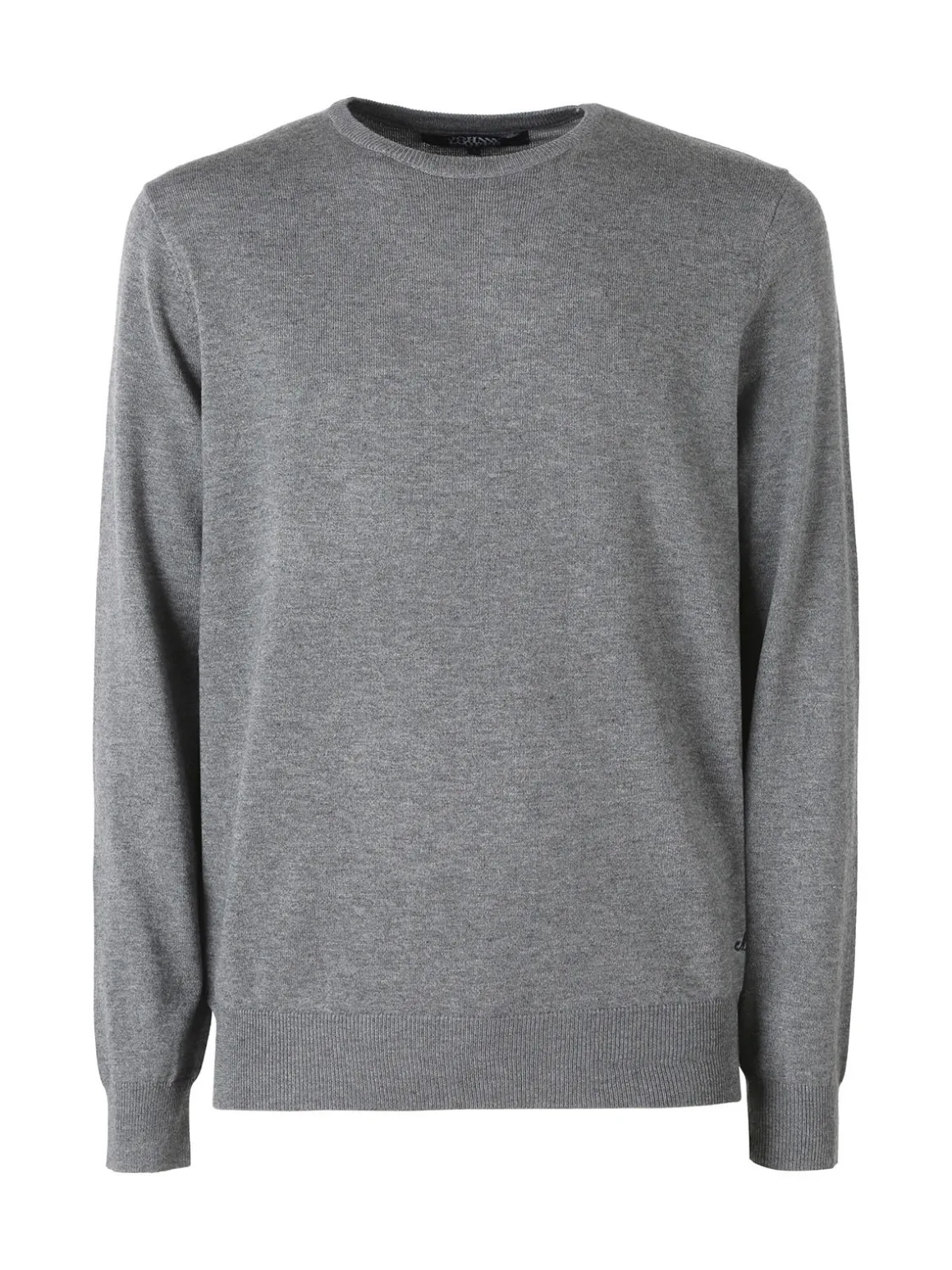 Johnny Looper Maglione girocollo da uomo in misto lana - grigio scuro
