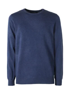 Johnny Looper Maglione girocollo da uomo in misto lana - jeans
