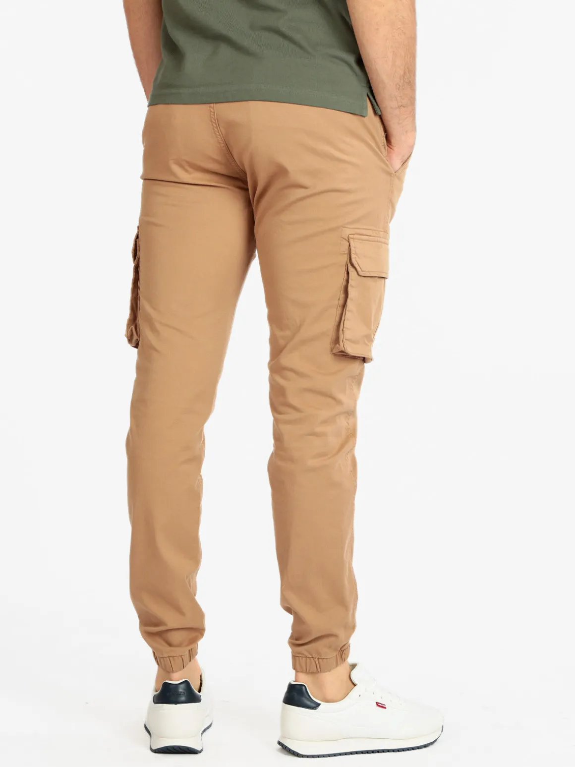 Johnny Looper Pantaloni cargo da uomo con polsino