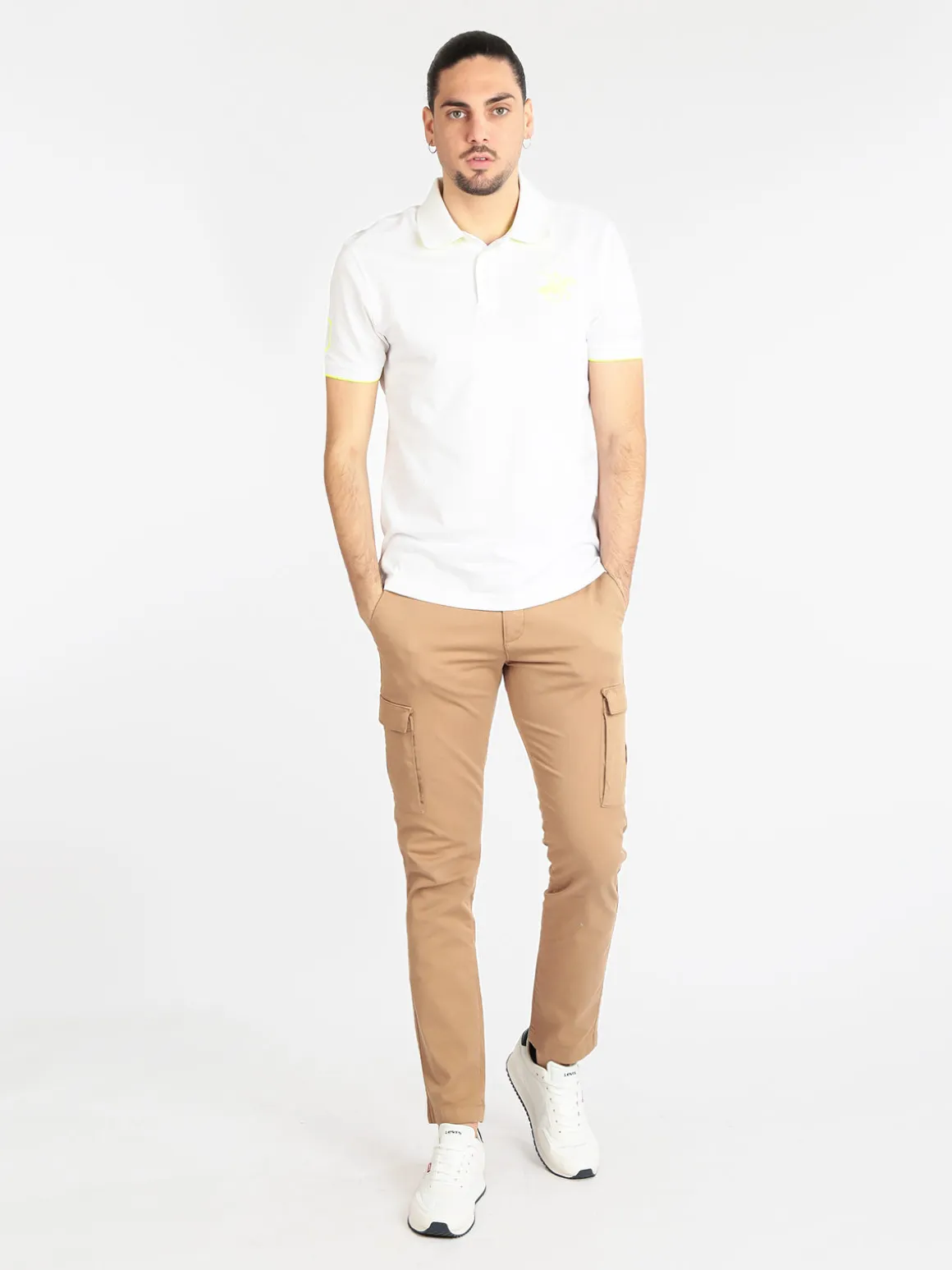 Johnny Looper Pantaloni cargo da uomo con tasconi