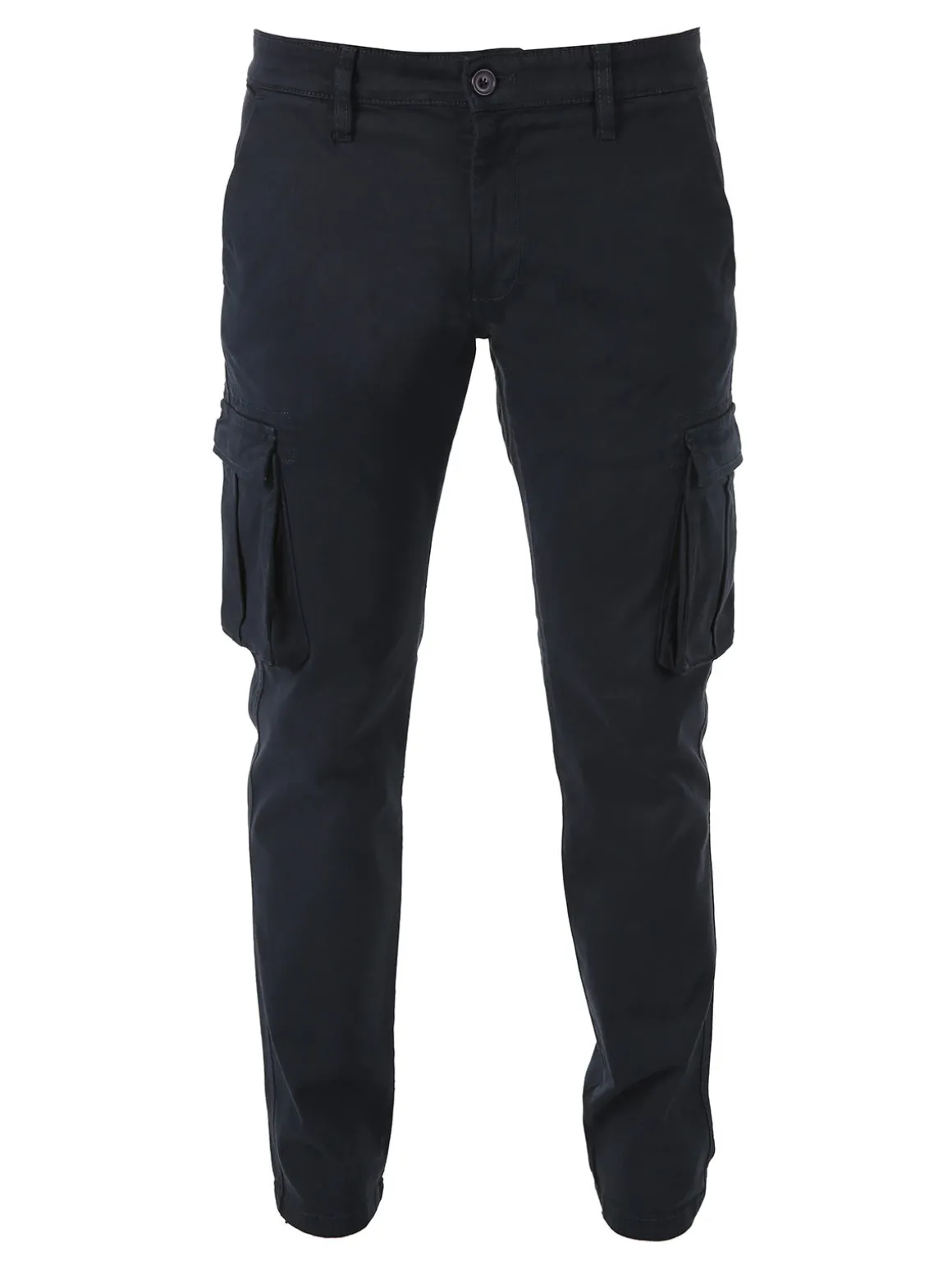 Johnny Looper Pantaloni cargo da uomo slim fit in cotone - blu scuro