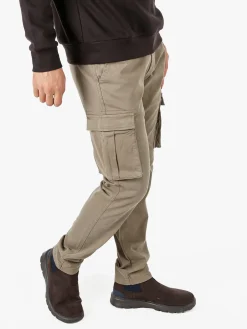 Johnny Looper Pantaloni cargo da uomo slim fit in cotone - sabbia