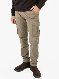 Johnny Looper Pantaloni cargo da uomo slim fit in cotone - sabbia