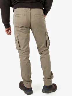Johnny Looper Pantaloni cargo da uomo slim fit in cotone - sabbia