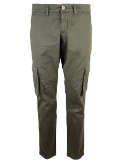 Johnny Looper Pantaloni cargo da uomo slim fit in cotone