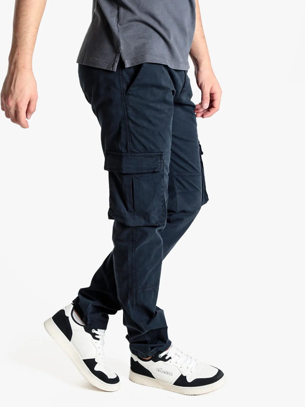 Johnny Looper Pantaloni cargo da uomo slim fit in cotone