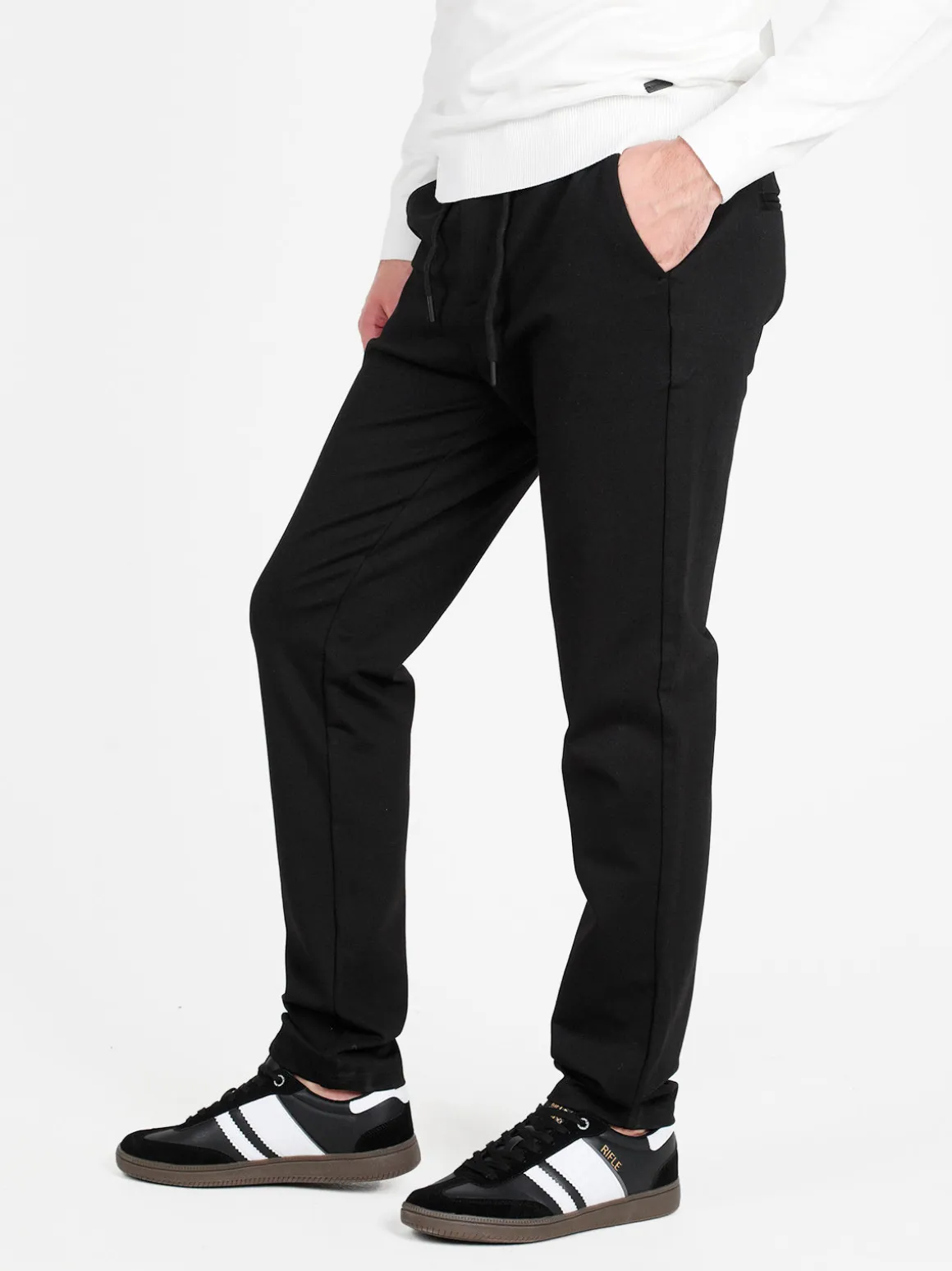 Johnny Looper Pantaloni casual da uomo con coulisse