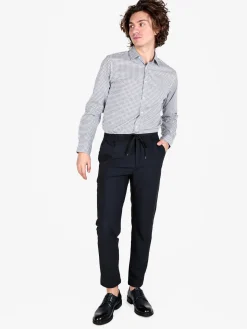 Johnny Looper Pantaloni casual da uomo con coulisse in tessuto tecnico