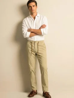 Johnny Looper Pantaloni da uomo super soft con coulisse - pistacchio