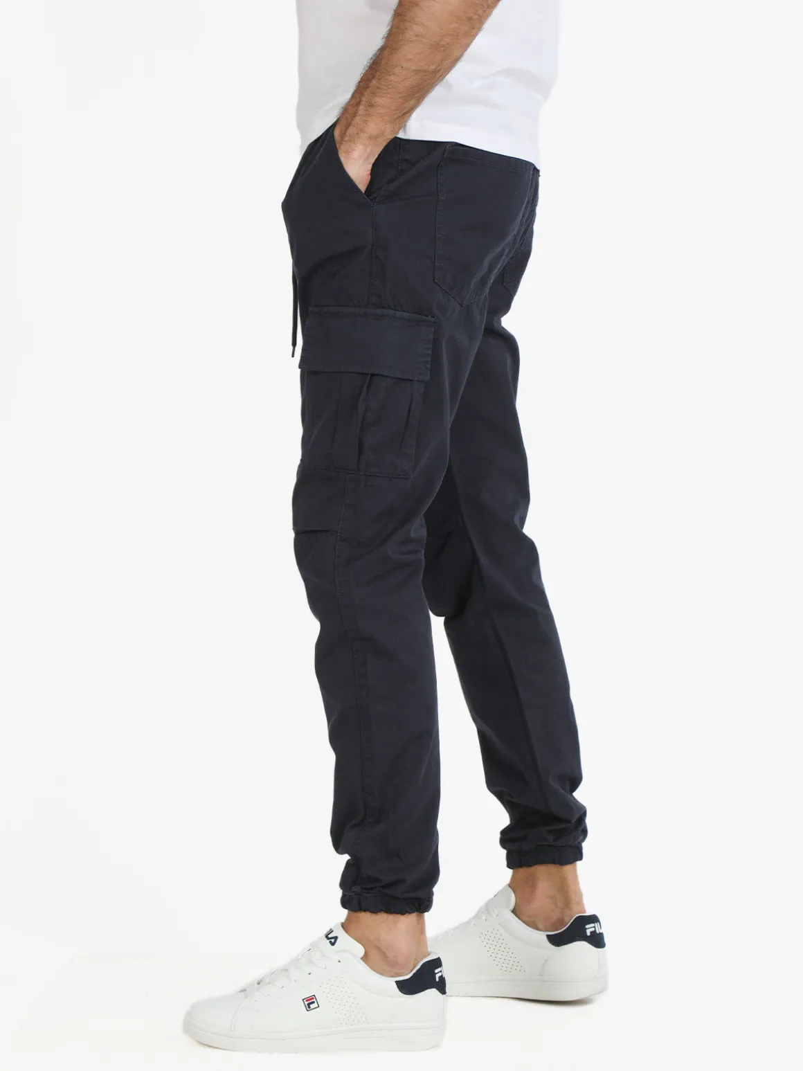 Johnny Looper Pantaloni da uomo con tasconi e coulisse