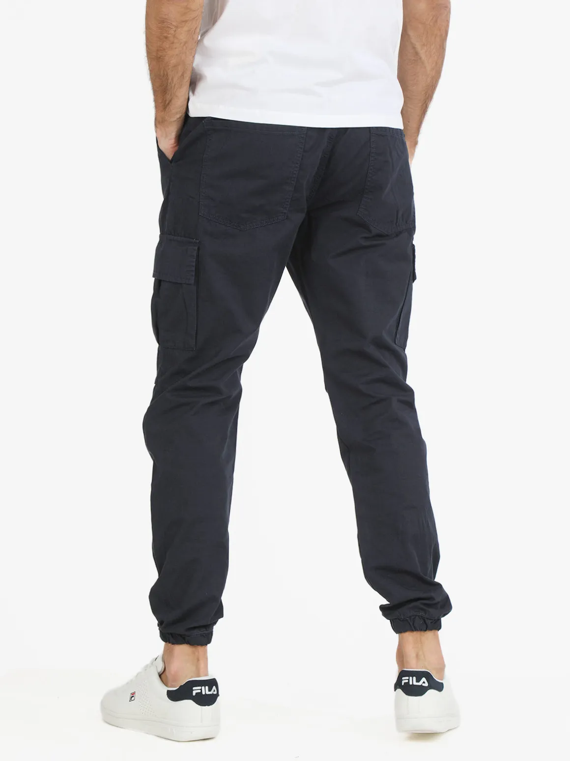 Johnny Looper Pantaloni da uomo con tasconi e coulisse