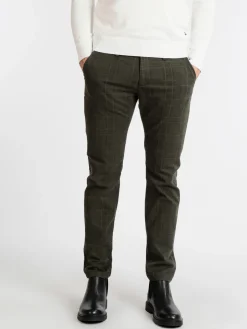 Johnny Looper Pantaloni da uomo slim fit a quadri