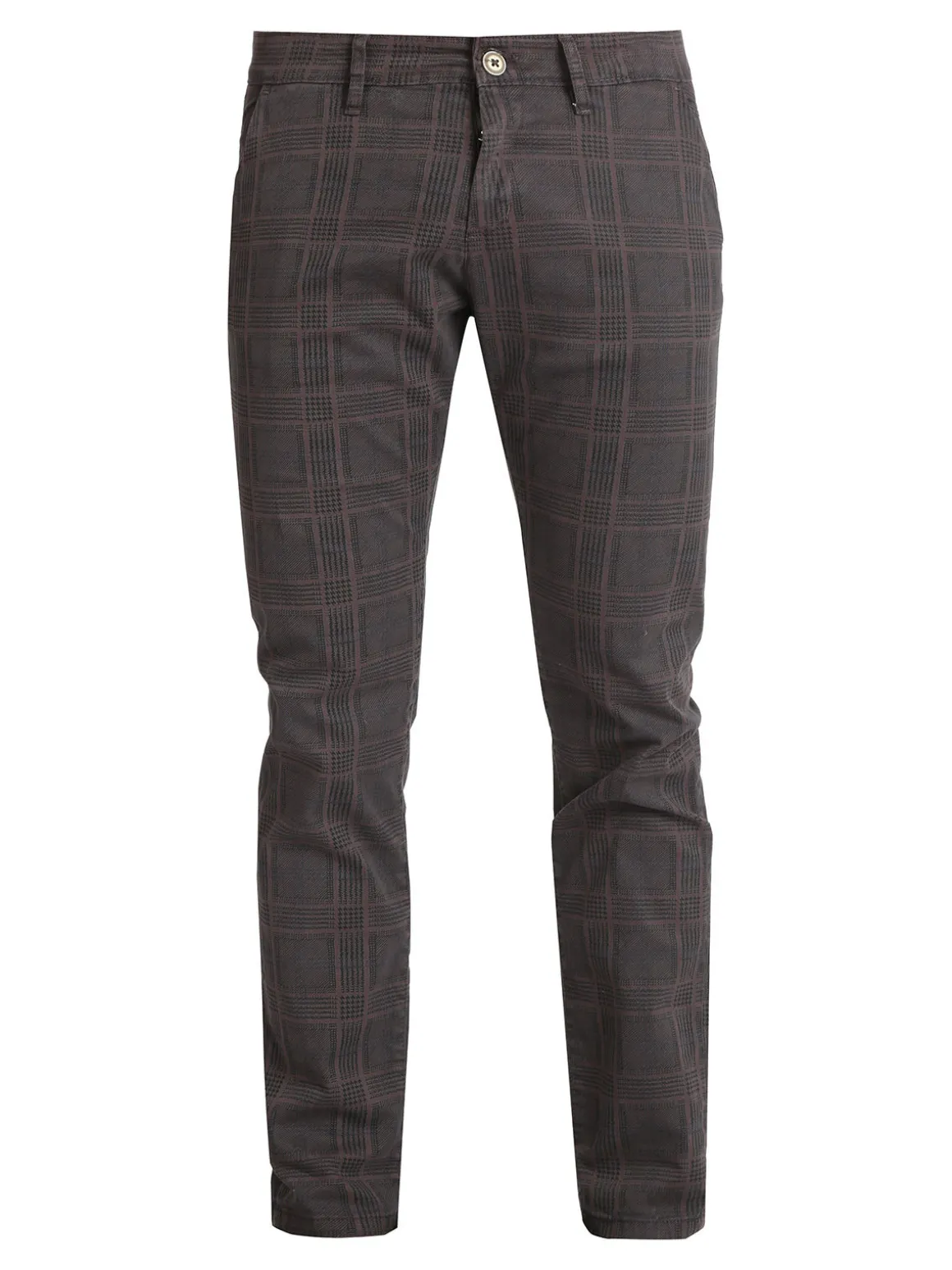 Johnny Looper Pantaloni da uomo slim fit a quadri