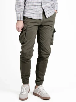 Johnny Looper Pantaloni da uomo con tasconi laterali e coulisse