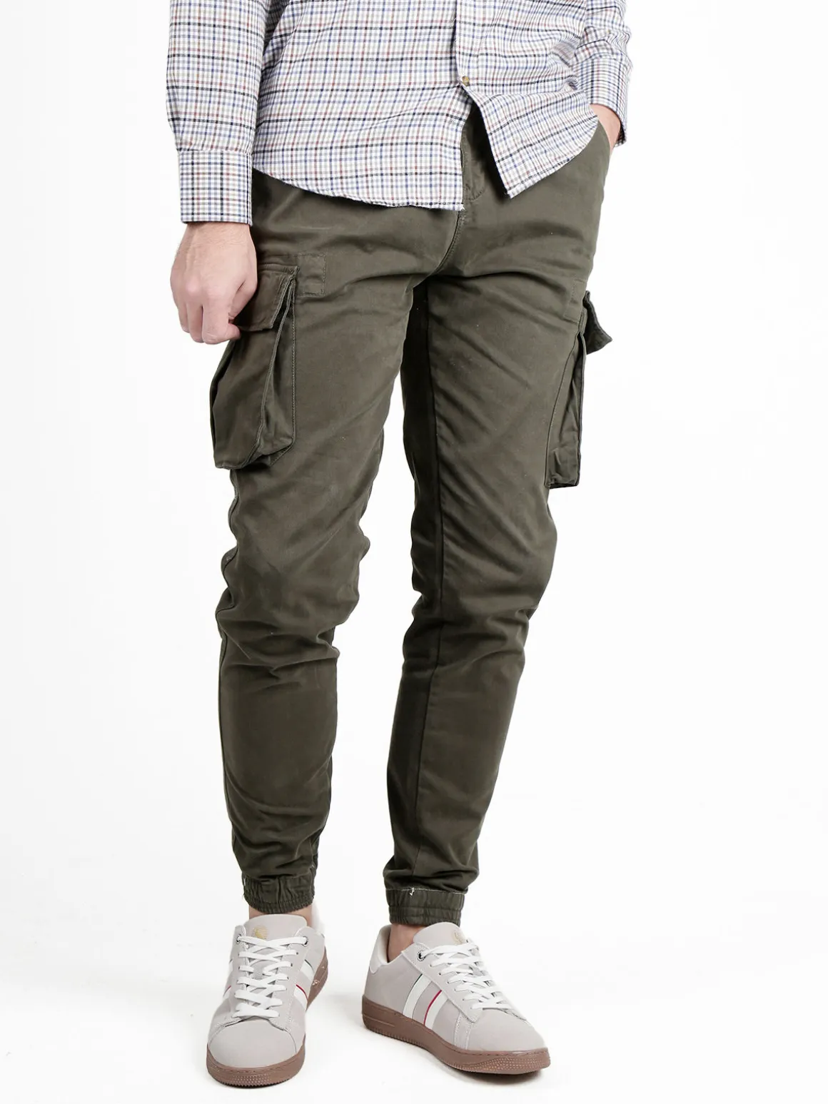 Johnny Looper Pantaloni da uomo con tasconi laterali e coulisse