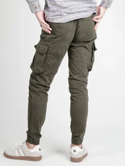 Johnny Looper Pantaloni da uomo con tasconi laterali e coulisse