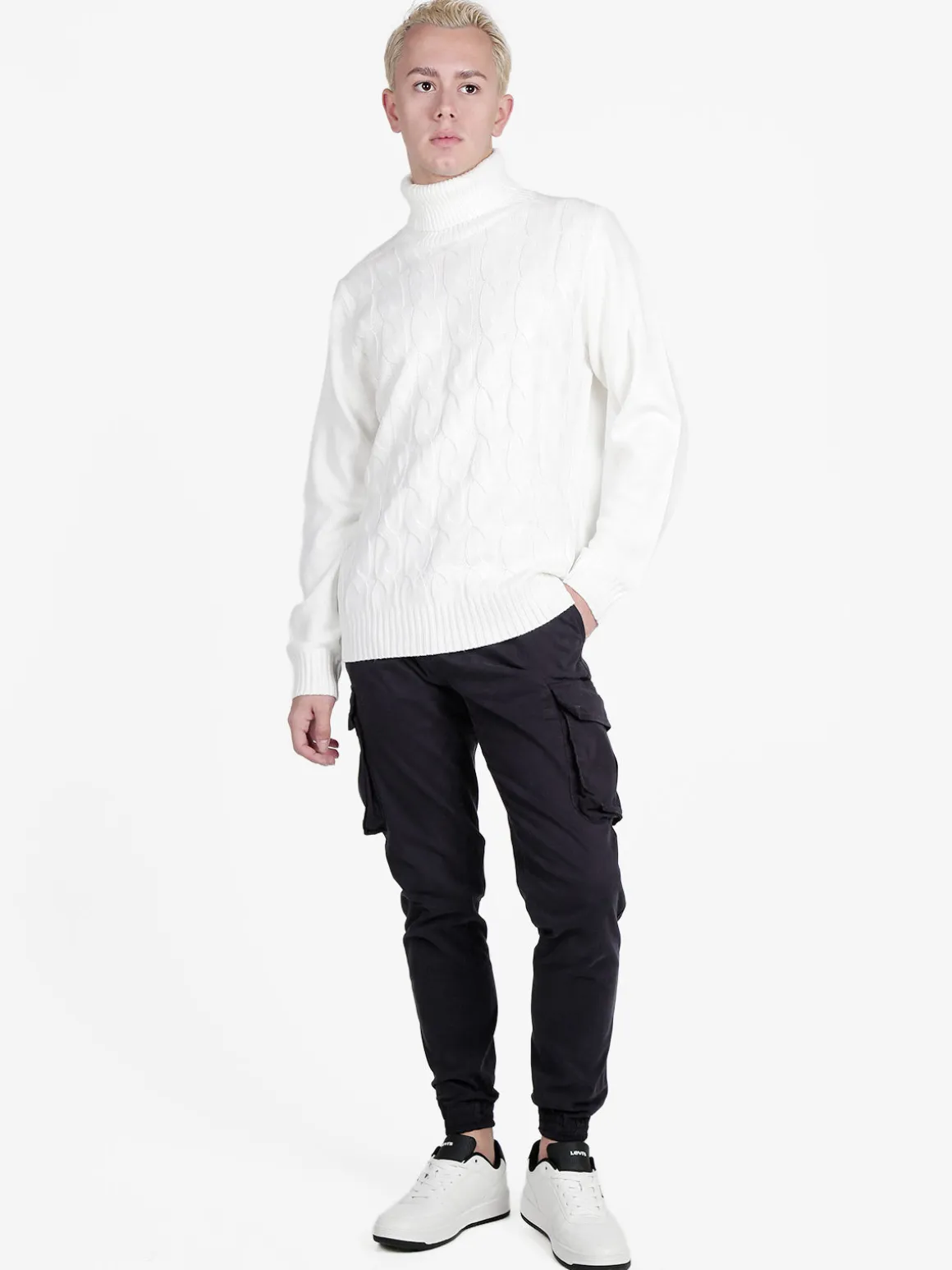 Johnny Looper Pantaloni da uomo con tasconi laterali e coulisse