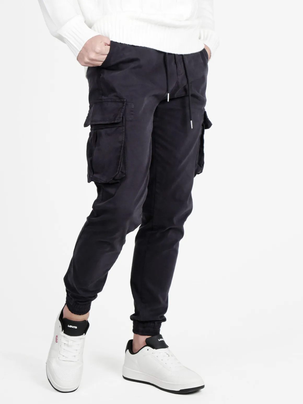 Johnny Looper Pantaloni da uomo con tasconi laterali e coulisse