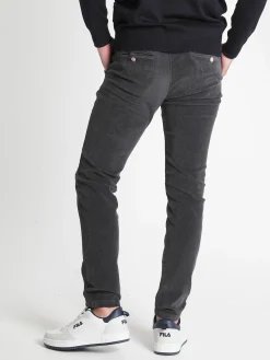 Johnny Looper Pantaloni da uomo in velluto slim fit