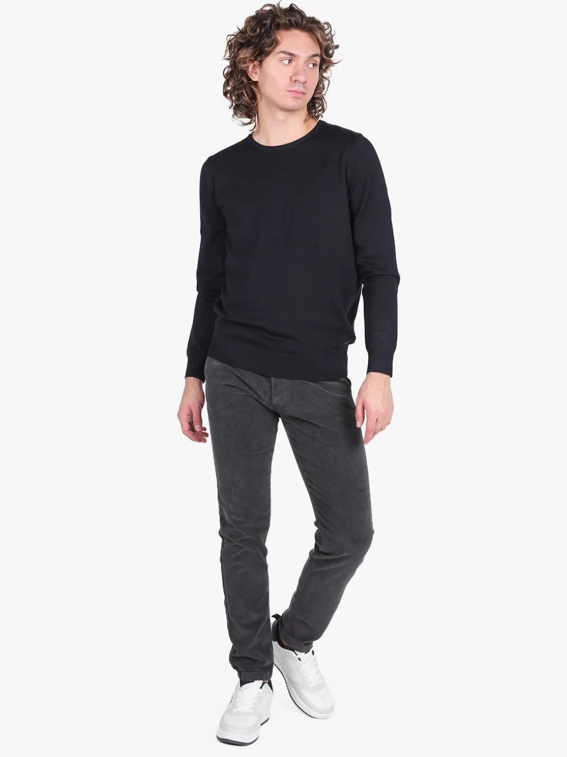Johnny Looper Pantaloni da uomo in velluto slim fit