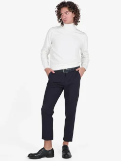 Johnny Looper Pantaloni da uomo in tessuto tecnico con risvolto
