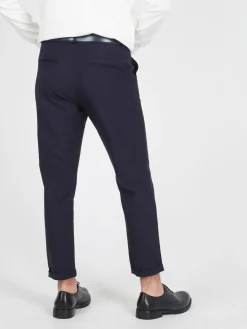 Johnny Looper Pantaloni da uomo in tessuto tecnico con risvolto