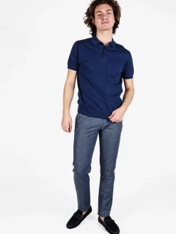 Johnny Looper Pantaloni da uomo in misto lino con coulisse