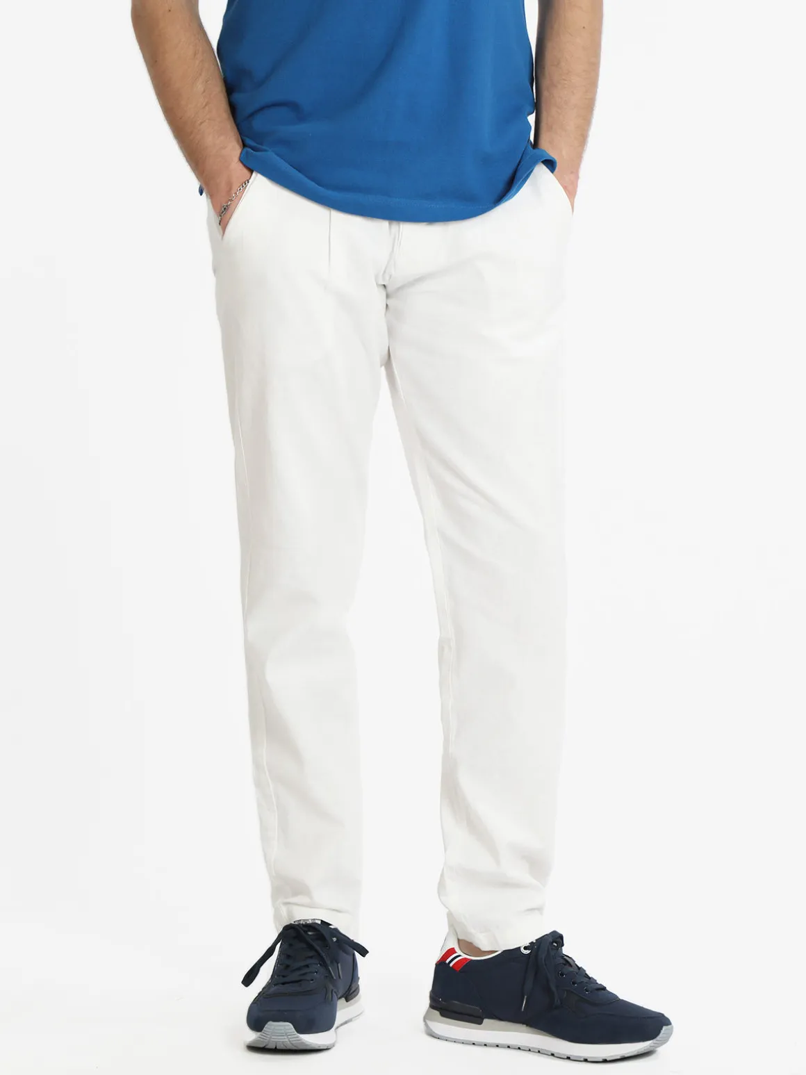 Johnny Looper Pantaloni uomo misto lino