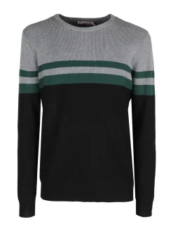 Johnny Looper Pullover girocollo da uomo a costine