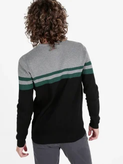 Johnny Looper Pullover girocollo da uomo a costine