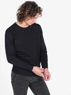 Johnny Looper Pullover girocollo da uomo in maglia