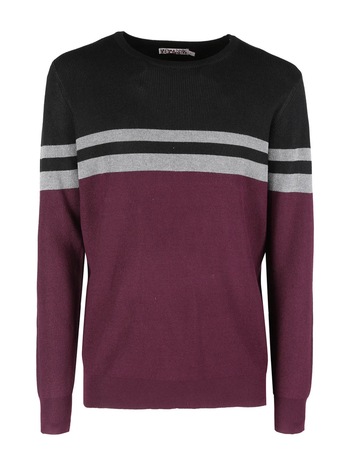 Johnny Looper Pullover girocollo da uomo a costine