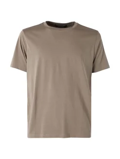 Johnny Looper T-shirt girocollo da uomo in cotone - taupe