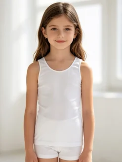 Joygio' Canotta intima da bambina in caldo cotone