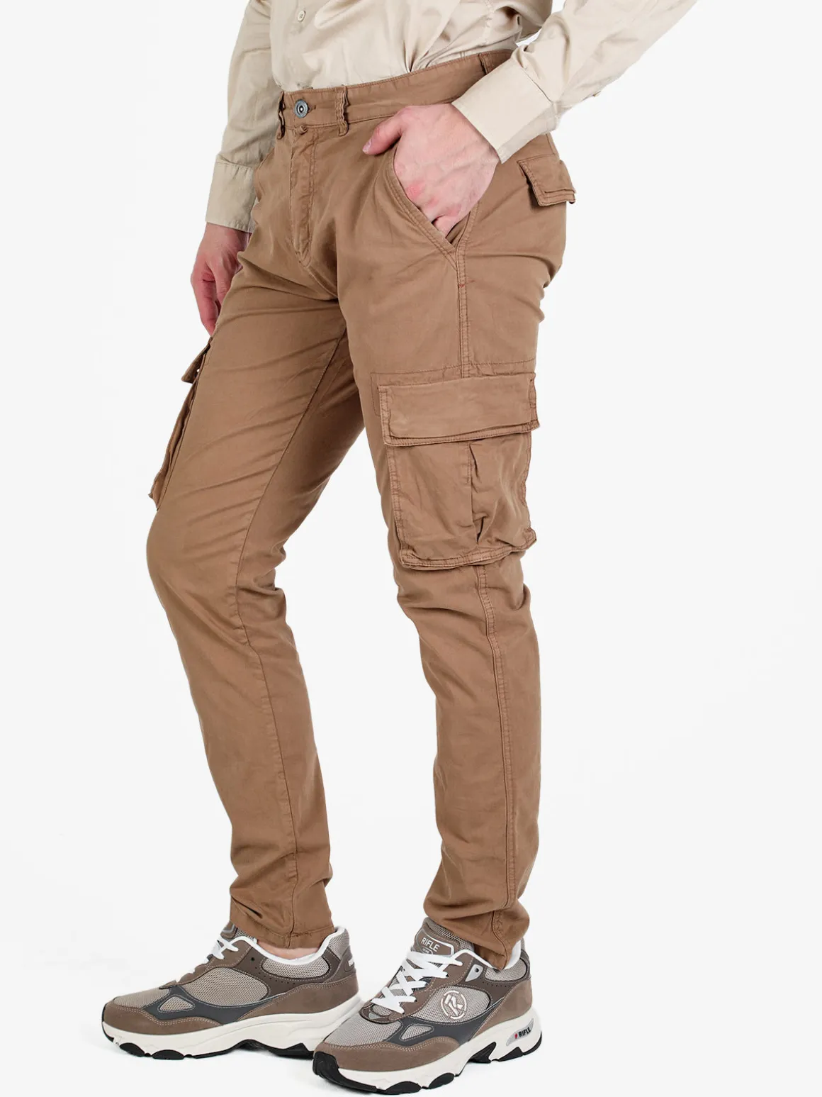 J.Sette Pantaloni cargo da uomo in cotone