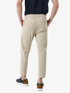 J.Sette Pantaloni casual da uomo in cotone con coulisse - beige