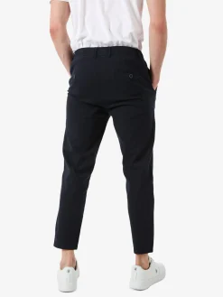 J.Sette Pantaloni casual da uomo in cotone con coulisse - blu scuro
