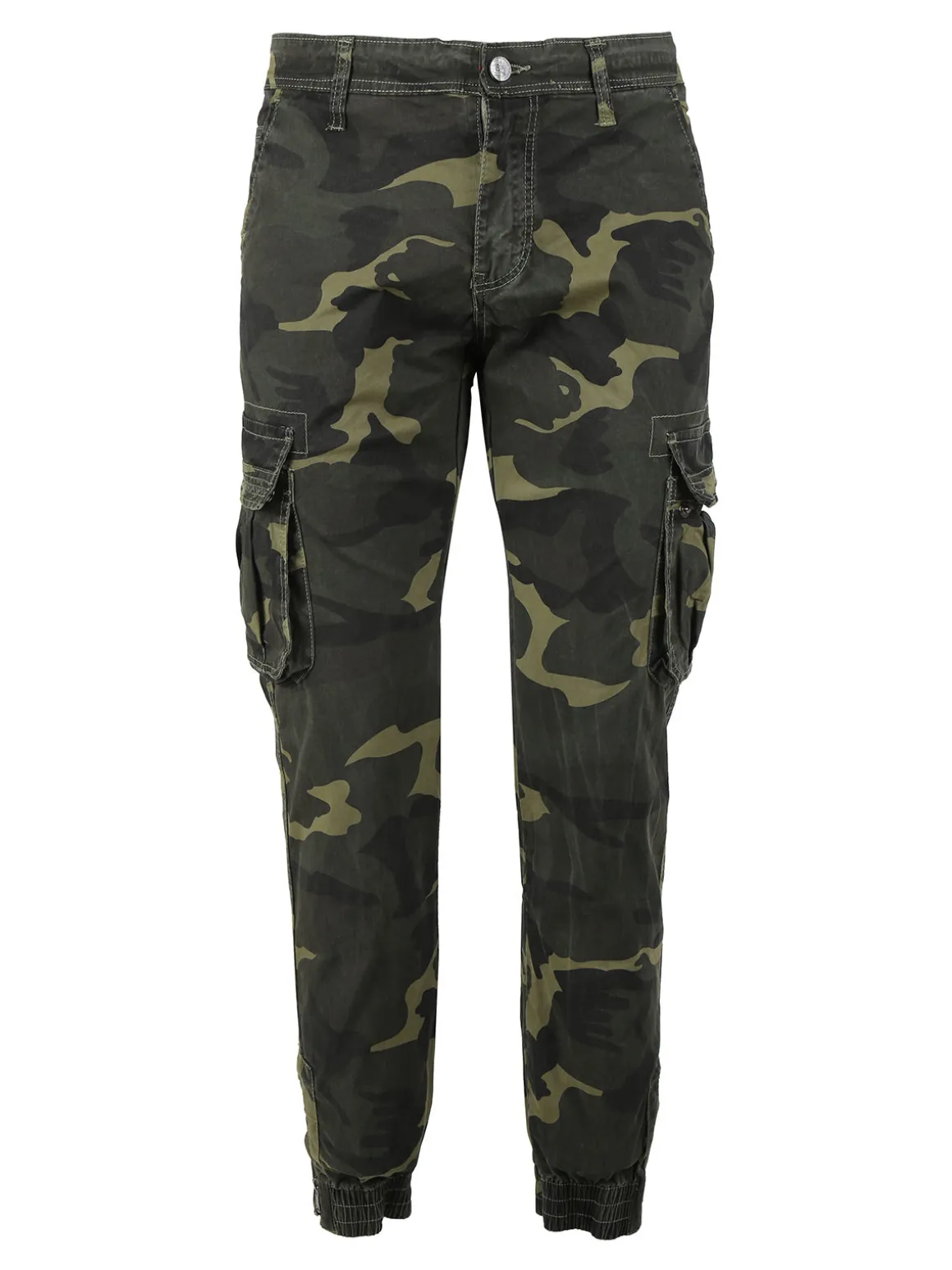 J.Sette Pantaloni mimetici da uomo con polsini e zip