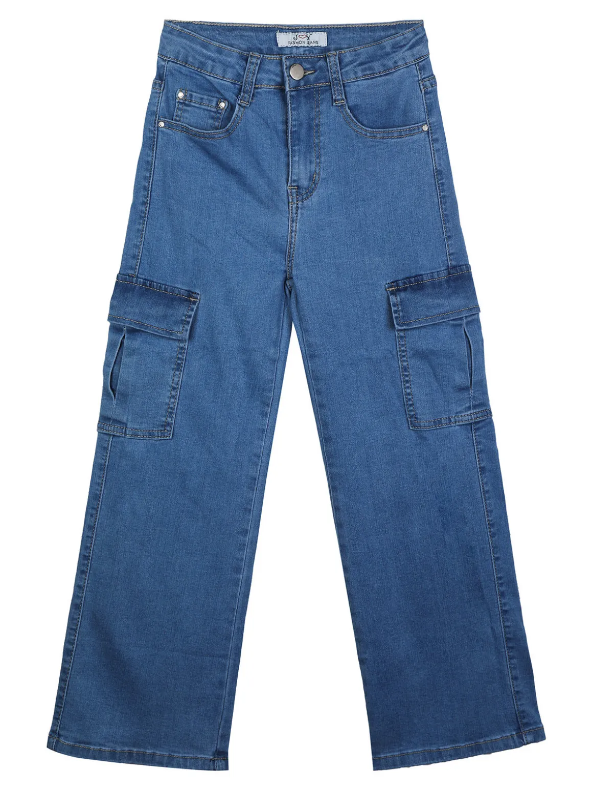 J Y Jeans cargo da ragazza a gamba dritta